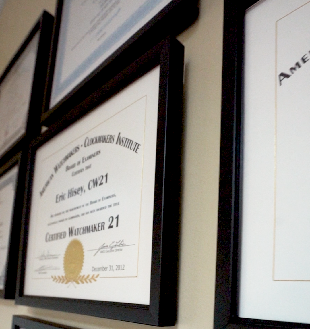 Certified watchmaker sales